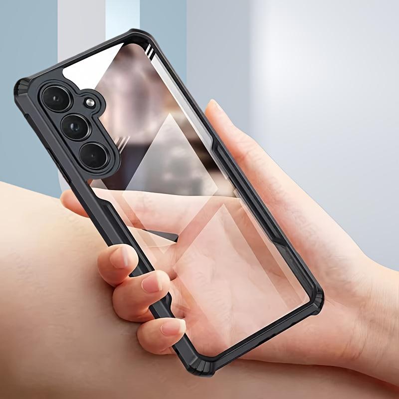 Funda Dura de TPU Transparente Minimalista para Samsung Galaxy A57/37/27/17/07 A56/36/26/16/06 A55/35/25/15/05S S26 Ultra Plus S25Edge S25/24/23FE Cubierta a Prueba de Golpes
