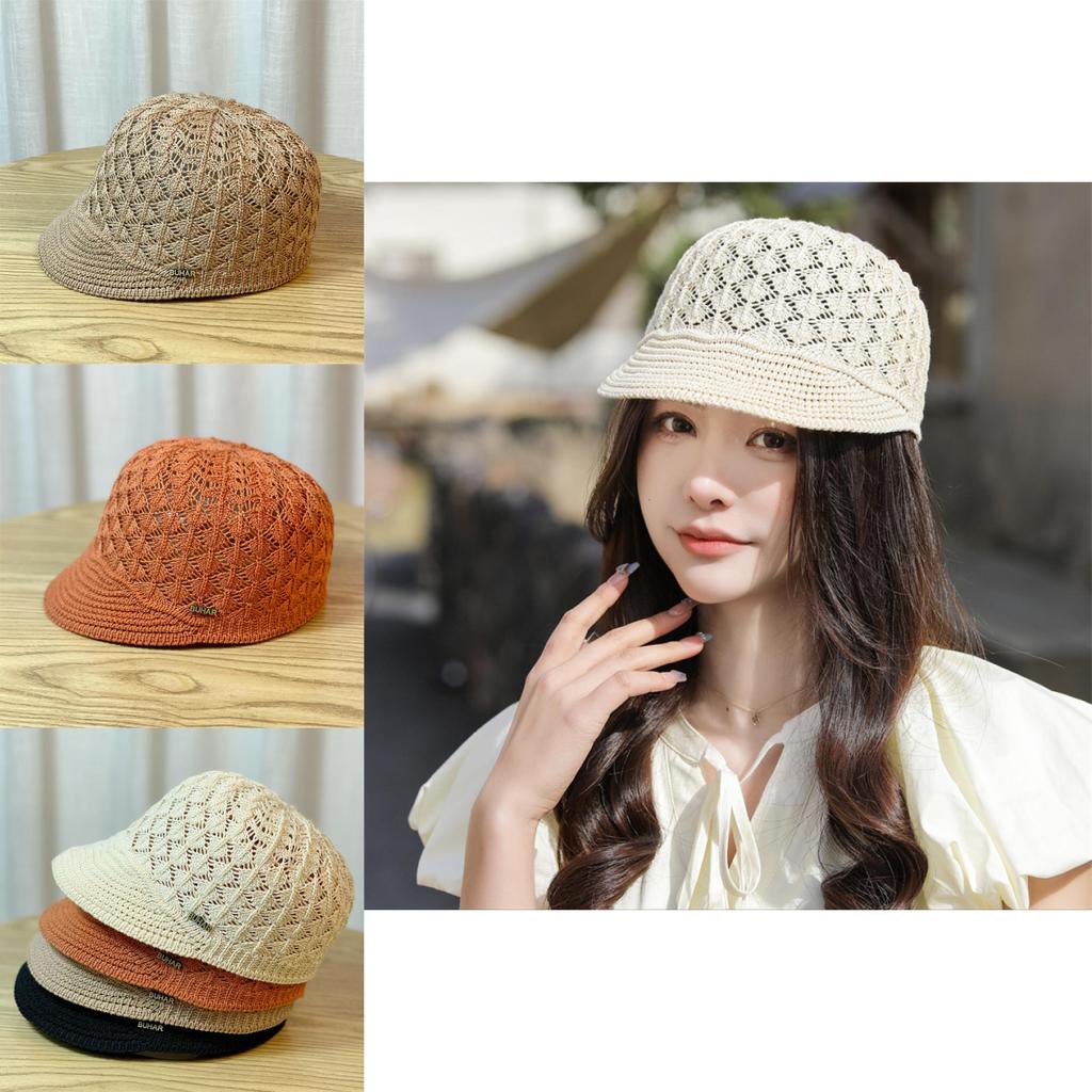Unique Round Top Large Brim Black Fisherman Hat For Women Sun Protection