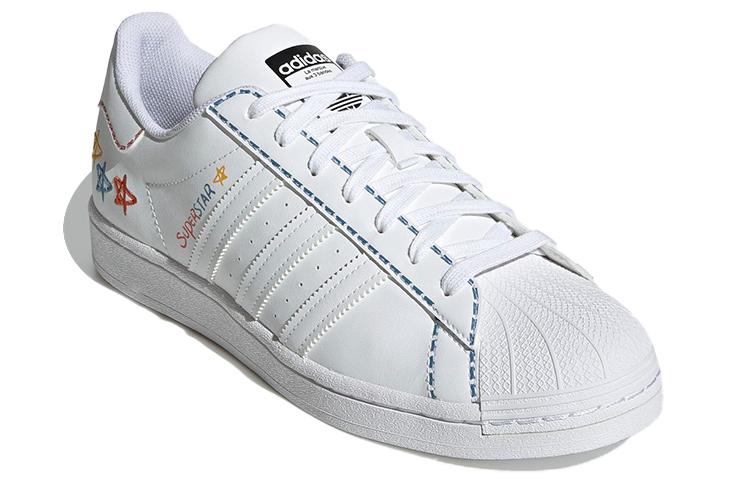 Unisex Sneakers Adidas Originals Superstar Shoes 'White Blue Yellow'
