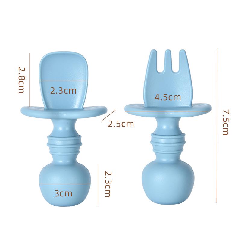 Food-Grade Silicone Baby Spoon - Teething-Friendly Tableware for 6-Month-Olds