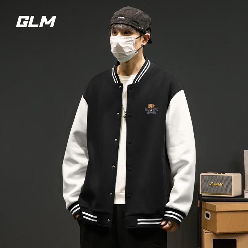 

GLM Men s 2025 Spring Fall Baseball Bomber Jacket 2XL