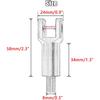 PSLER Rear Passenger Foot Pegs Support Mount Motorcycle Footrest Clevis Kits for Fatboy Heritage Softail FXST FLSTF FLSTSB 2000-2006, Chrome | Chrome