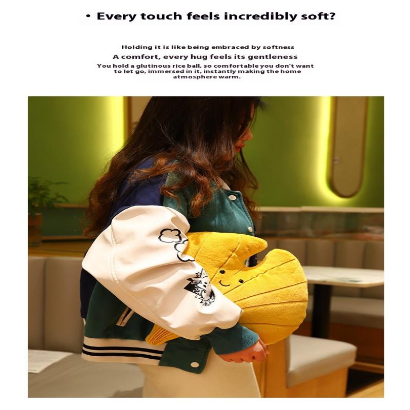 Simulation Leaves Plush Hug Pillow Cartoon Maple Leaves Soft Stuffed Plant Soft Plushies Kids Toys For Girls Home Decor