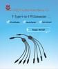 Y-Type 4-to-1 MC4 Solar Connector with Flame-Retardant PPO Cable