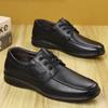 New Men's Comfortable Breathable Business Casual Shoes Genuine Leather Lace-up Formal Office Non slip Wear resistant Dress Shoes