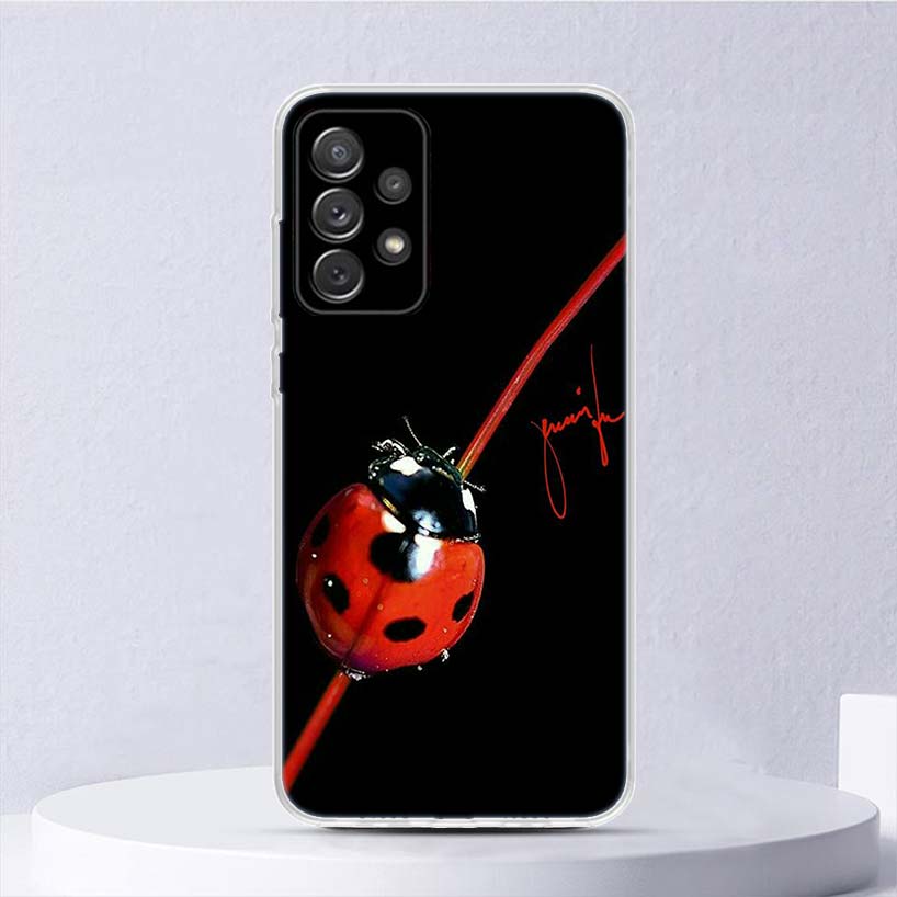 Insect Seven-Star ladybug Soft Case For Samsung Galaxy A17 A16 A26 A36 A56 A15 A14 A13 A55 A54 A53 Phone Cover A25 A35 A24 A34 A