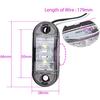 4pcs 12V/24V Piranha Car Truck Trailer LED Side Marker Lights Turn Signal Lamp Truck Bulbs White for Nighttime Parking