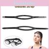 Diving Mask Accessories Silicone Strap No Buckle Black Color