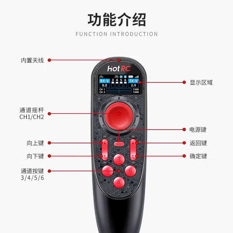 HSKRC DS650 Single-Hand Cruise Control Remote & Receiver