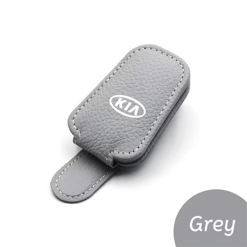AHD1 Car Leathers Glasses Clip Sun Visor Sunglasses Card Box For Kia Morning Picanto Rio Stonic Sportage Ceed Optima Forte 5 3 4 K7 K