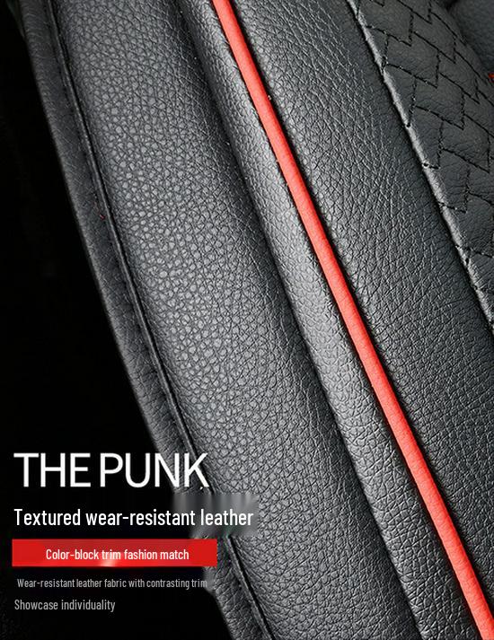 Universal Leather Car Seat Cover - All-Season Full Set Cushion