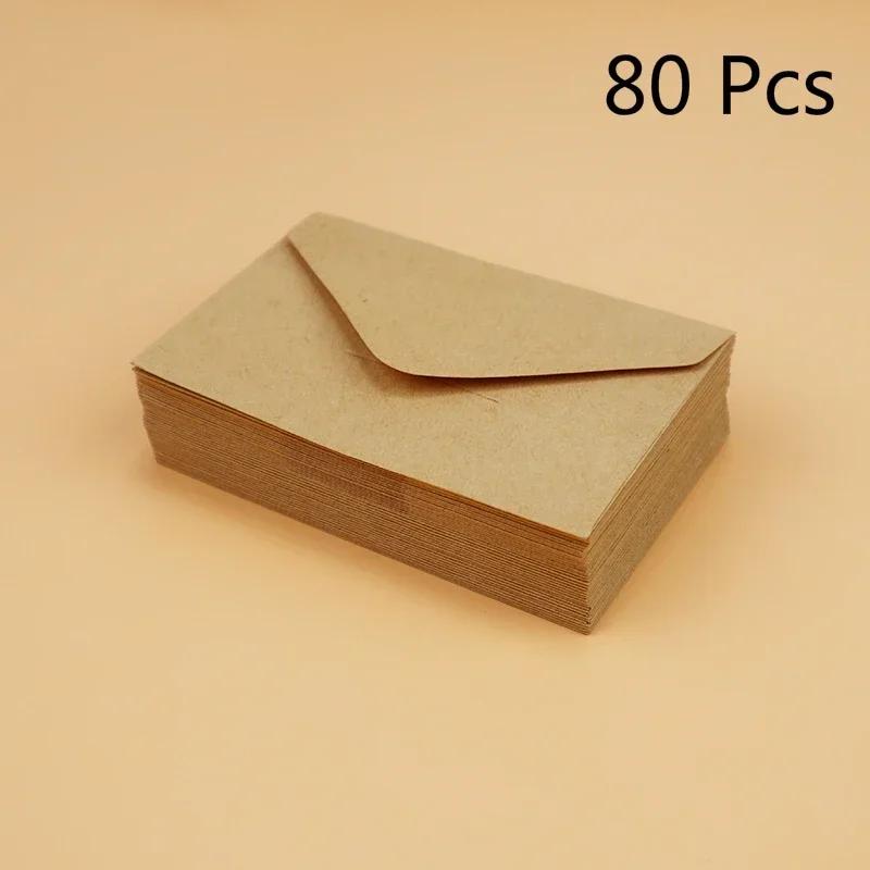10/20/40/80PCS Gift Envelope Blank Mini Paper Window Envelopes Wedding Invitation Envelope Envelopes for Letters  Mailers