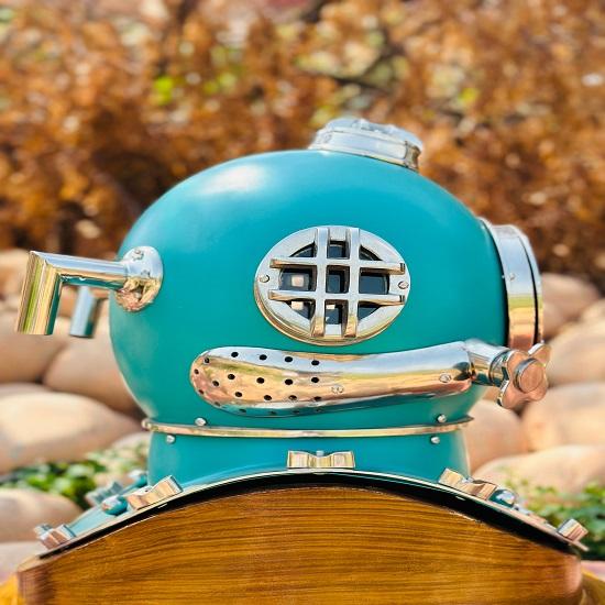 Taucherhelm Sea Green US Navy Mark V Taucherhelm Marine Tieftauchhelm Taucherhelm Mark V