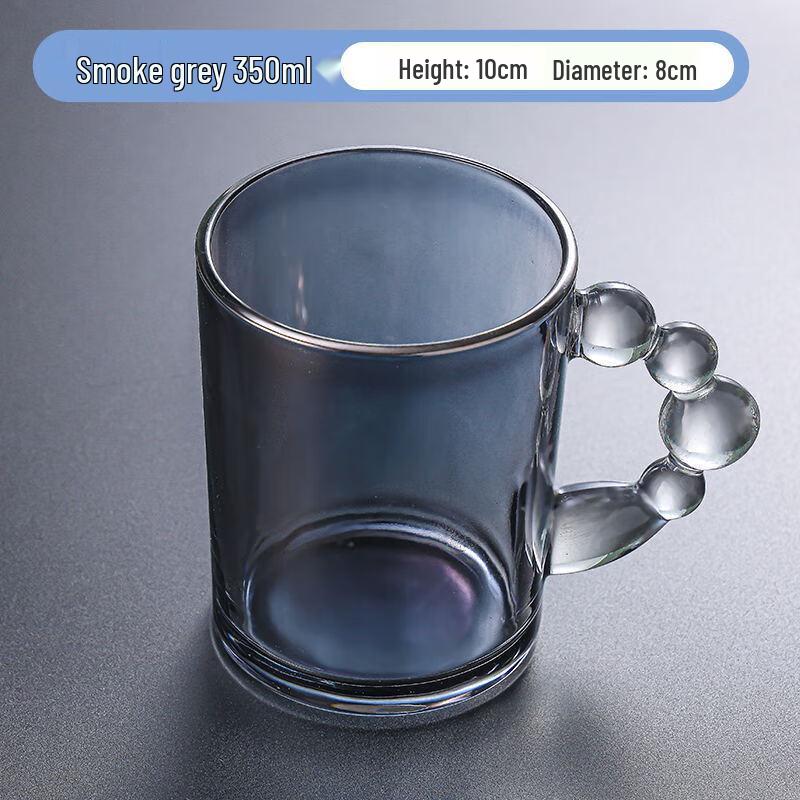 Shangqi Dazzling Bubble Glass Coffee Cup with Handle