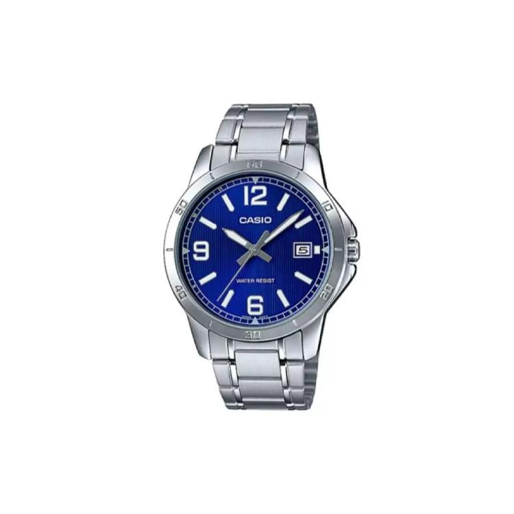 CASIO Men Standard Series Blue Watch MTP-V004D-2B MTP-V004D-2B Blue Dial