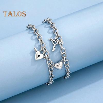 Βραχιόλι 1 ζευγαριού ρυθμιζόμενου μεγέθους Καρδιά με μαγνητική αναρρόφηση με σχέδιο βραχιόλι σε σχήμα καρδιάς ασορτί βραχιόλι