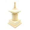 Special Buddhist Statue Pagoda Made of Cypress Wood Height Width Depth Wooden Carved Buddhist Implement 28071 Kurita's [Ritual Implement] (total