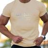 Los Angeles Letter Printed Comfortable and Breathable Round Neck T-shirt Summer Outdoor Casual Men's T-shirts
