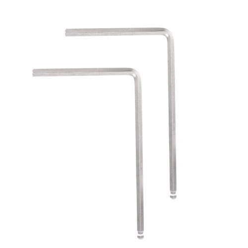 Durable Guitar Truss Rod Allen Wrench, 2 L-Shaped Wrenches for Martin Guitars, Adjusts Guitar Setup for Guitar Enthusiasts (Silver, 5mm Diameter)