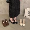 Fashion Elegant Medium Heel Women's Shoes Summer New Fashion Buckle Strap Mary Jane Shoes Comfortable Height Increase Luxury High Heels