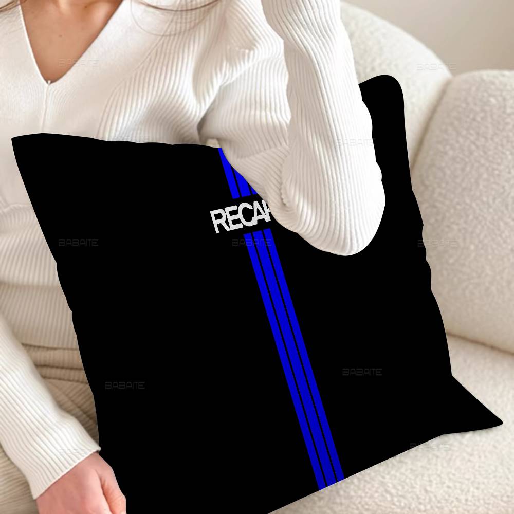 Trendy R-Recaros Logo Cushion Cover Pillowcase Upholstery Sofa Throw Pillow Home Decor Pillowcas