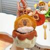 Capybara Chestnut Soft Plush Keychain Cute Cartoon Character For Stylish Keys
