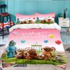 3PCS Night Garden Bedding Set,Including 1pc Duvet Cover And 2pcs Pillowcases Perfect for Bedroom, Dormitory, Large size Fan Christmas gift