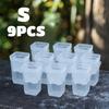 15pcs Self Watering Plant Pots Mini Seedlings Pots Flowerpot Translucent Plastic Planters Plant Propagation Pot with Reservoir