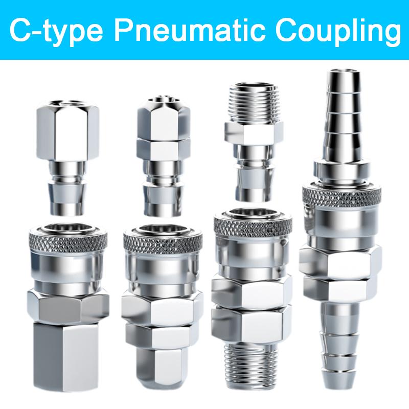 Pneumatic Fitting Quick Coupler Connector Quick Release Fitting Coupling Air Hose Compressor Accessories SP20 PP20 SH20 PH20