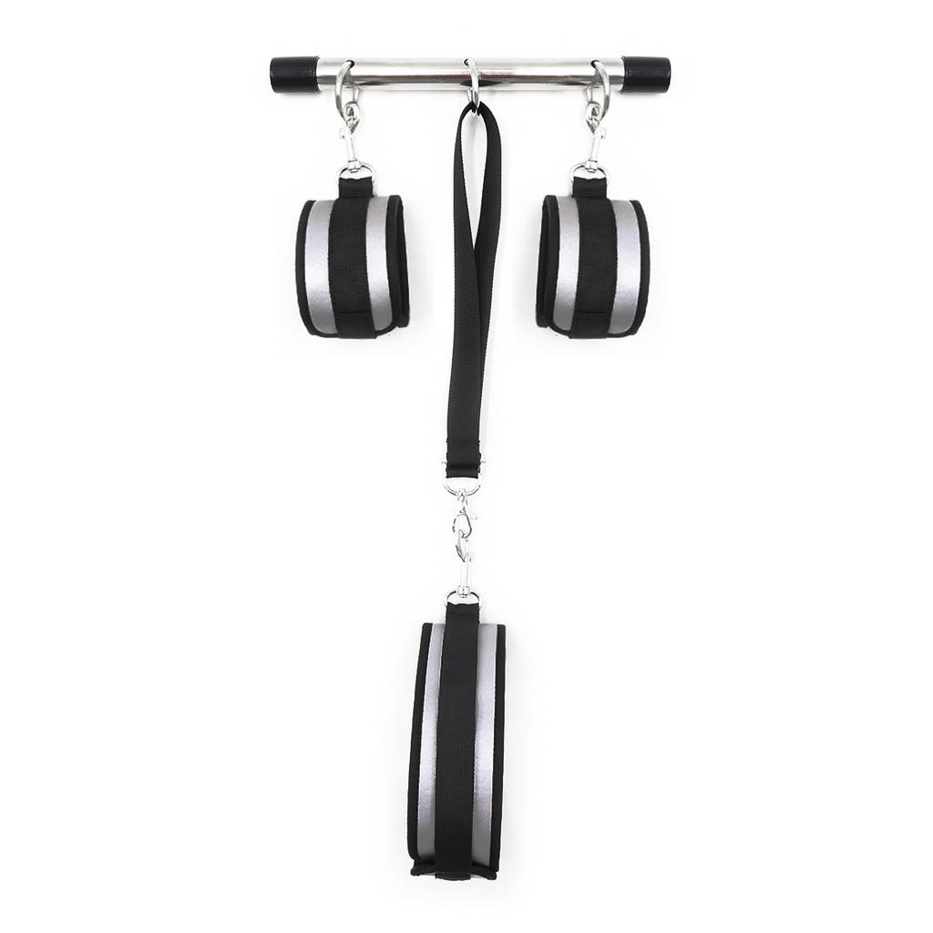 SM Bondage Bar Spreader  Handcuffs Leg Split Restraint Adult Sex Toy Sexy Adult Female Open Leg Cuffs SM Slave Neck Leash