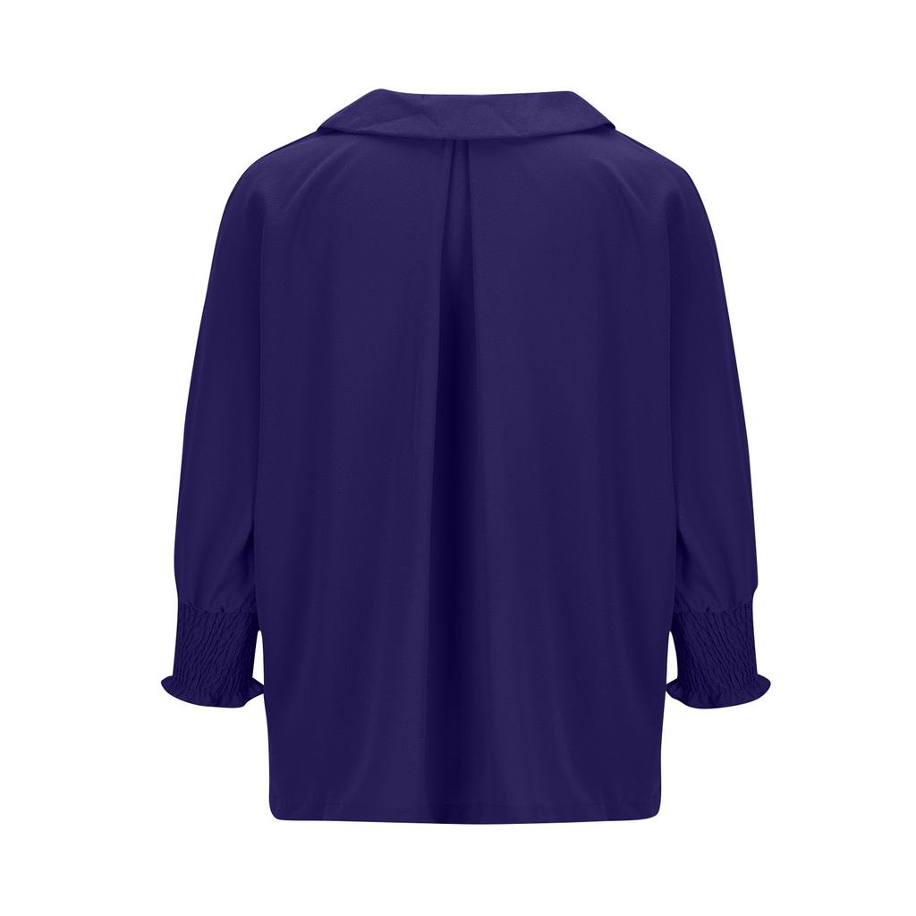 Women's Fashion V-neck Casual Long Sleeve Loose Shirt Blouse Tops Smock T-Shirt