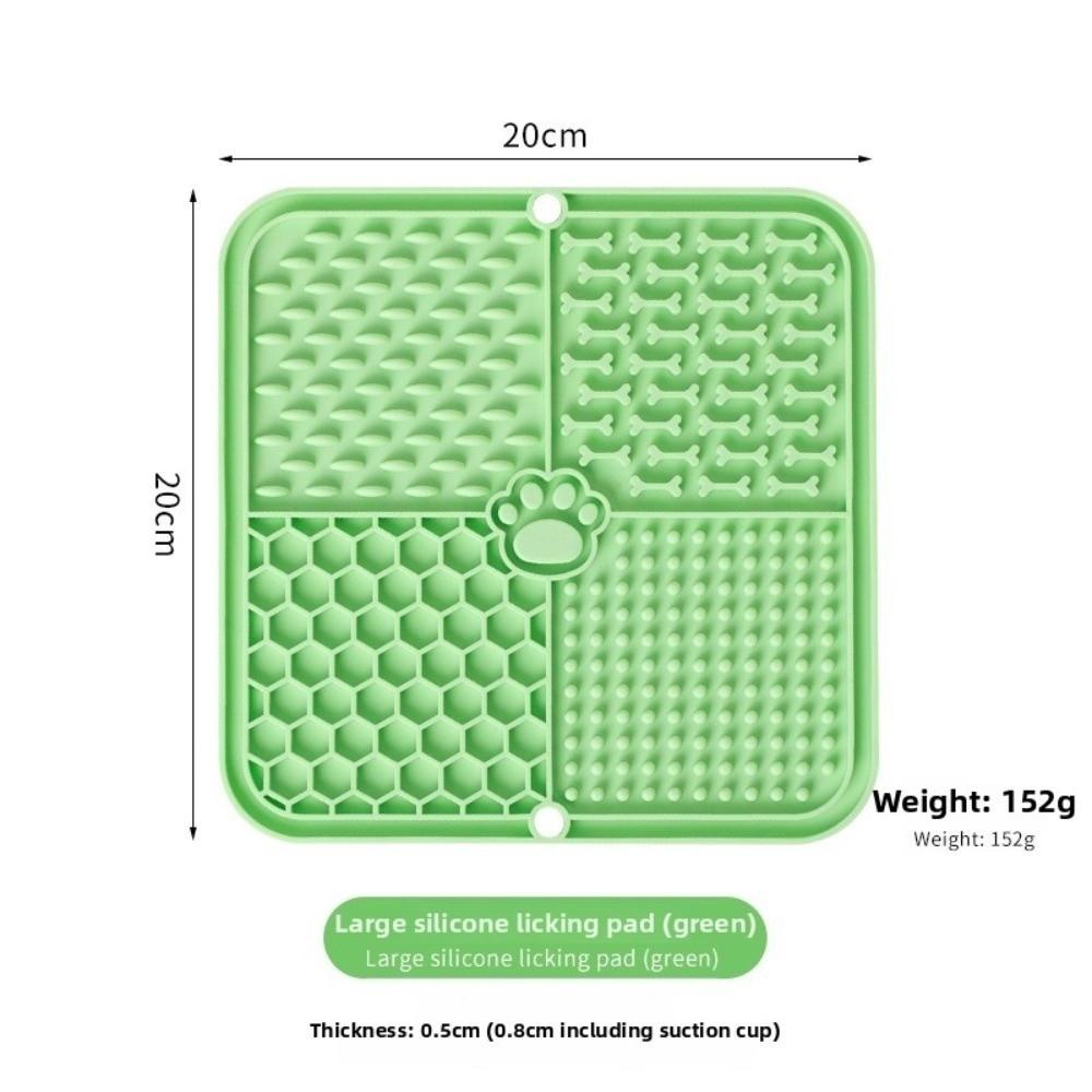 Slow Feeding Design Pet Lick Mat Silicone Material Dog Food Plate New Silicone Mat  Slow Eating