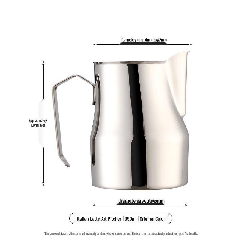 Professional Latte Art Pitcher - Eagle Beak Milk Frothing Cup, 304 Stainless Steel