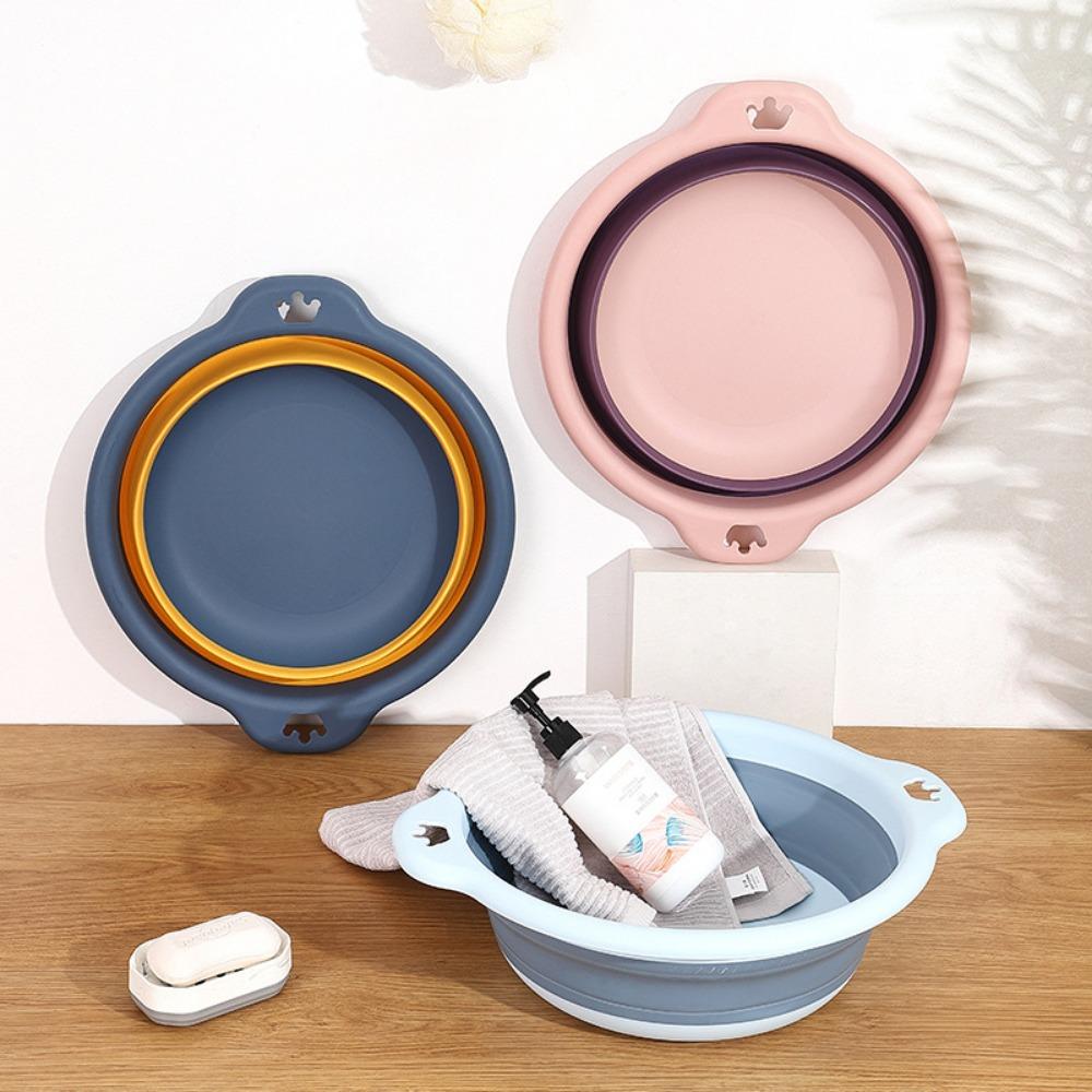 Lavoar portabil, pliabil, din plastic, pentru călătorie, lavoar pliabil, sigur, durabil, pliabil, pentru baie, articole de uz casnic