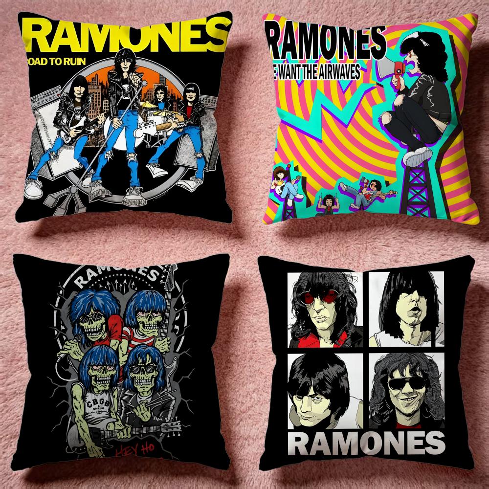 Trending RRamonesed Cushion Cover Premium SkinFriendly Pillow Case MultiPurpose for Home Office Travel