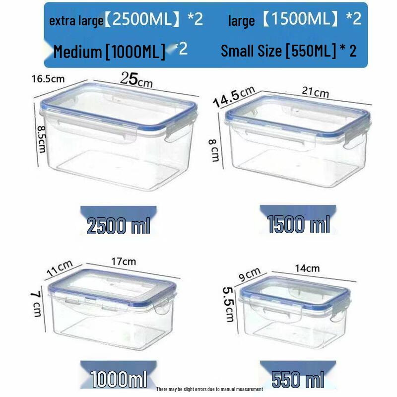 ZISIZ Plastic Food Storage Container