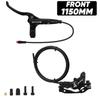 BUCKLOS Frein E-Bike 4 Pistons Coupure de Puissance Trottinette Électrique Frein à Disque Hydraulique 1150mm 1950mm VTT Frein Hydraulique Pièces