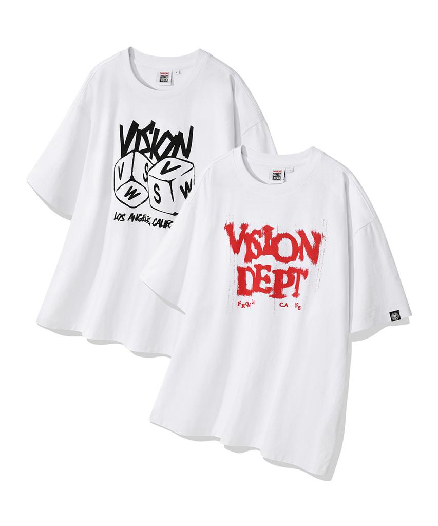 VISION STREETWEAR Vsw 2Pack Graphic T-Shirts White