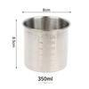 Household 250/350Ml 304 Stainless Steel Measuring Cup Rustproof Anti-Fall Rice Container Cups With Scale Measuring Holder Bar