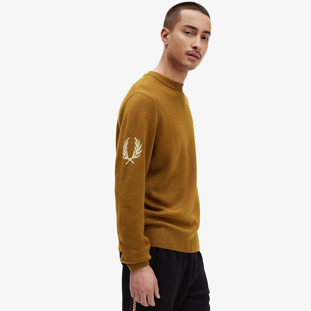 Fred Perry [Sharp] Laurel Wreath Crewneck Knit (644) Afpm2336516-644