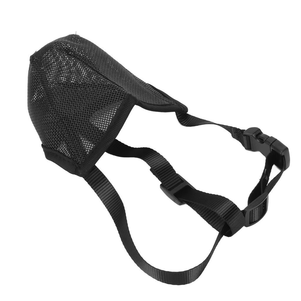 Dog Mesh Muzzle Prevent Biting Barking Eating Breathable Adjustable Dog Mouth Cover for Dog Training