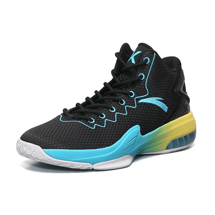 Anta KT3 Mid top Basketball Shoes Men's Black Gold 11741105-12