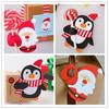 100/25x Christmas Lollipop Paper Cards Santa Claus Penguin Snowman Pattern Candy Gifts Package Wrapping New Year Party Decor