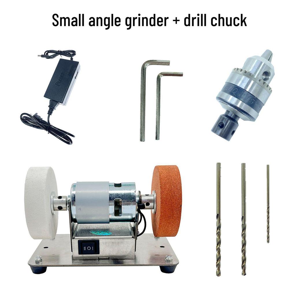 Compact Electric Bench Grinder with Coarse and Fine Wheels for Grinding, Polishing, Drilling, and Knife Sharpening