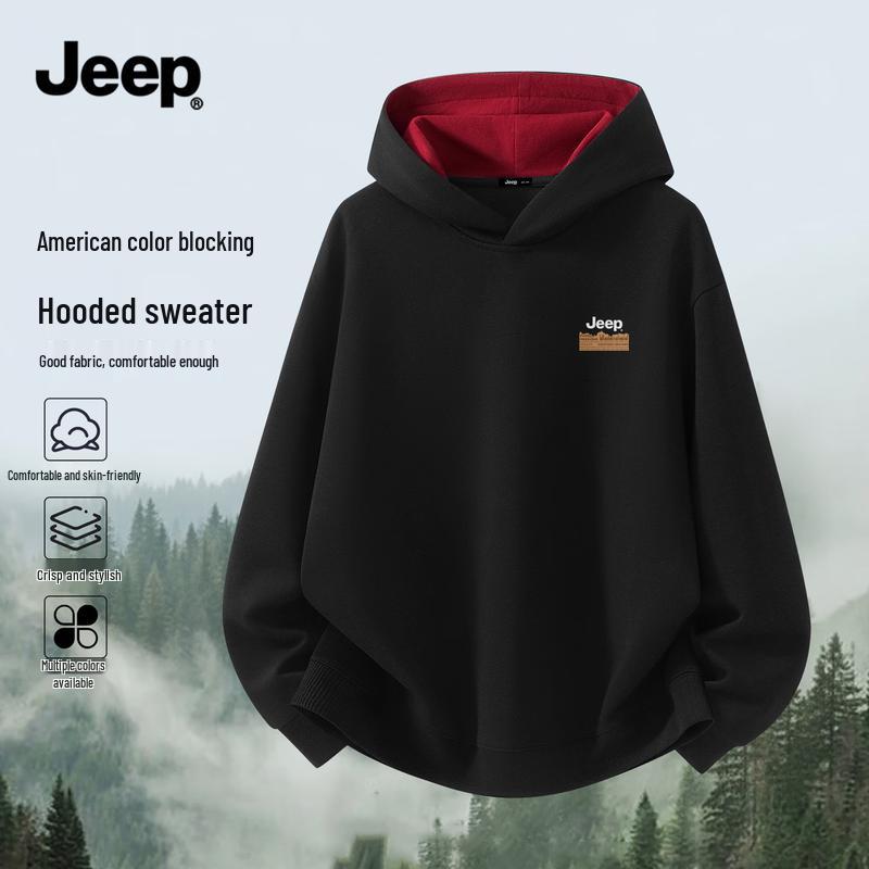 Jeep Herren Kapuzensweatshirt im amerikanischen Stil