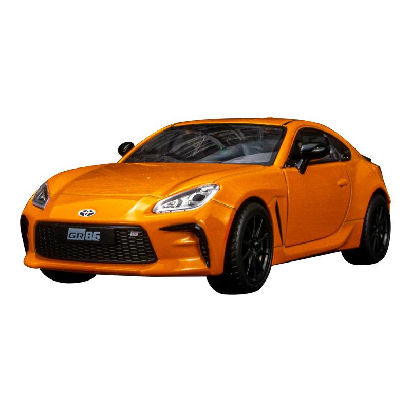 

1/28 Toyota GR86 Сплав Спортивный Автомобиль Модель Литье под Давлением Металл Гонки по Трассе Транспортные Средства Модель Автомобиля Симуляция Звука и Света Детские Игрушки Подарок оранжевый