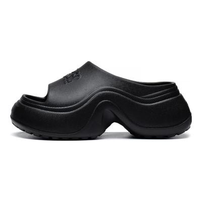 Li Ning Sports Trendy Collection Slip Resistant Abrasion Resistant Sports Slippers Women's Black AGAU002-5
