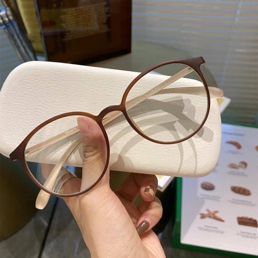 FG Anti Blue Light Reading Glasses Women Round Presbyopic Glasses Diopters +1.0 to +4.0