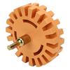 4in Rubber Eraser Wheel Sticker Film Glue Remover Pneumatic Decal Paint Cleaner Disc 25mm Diameter