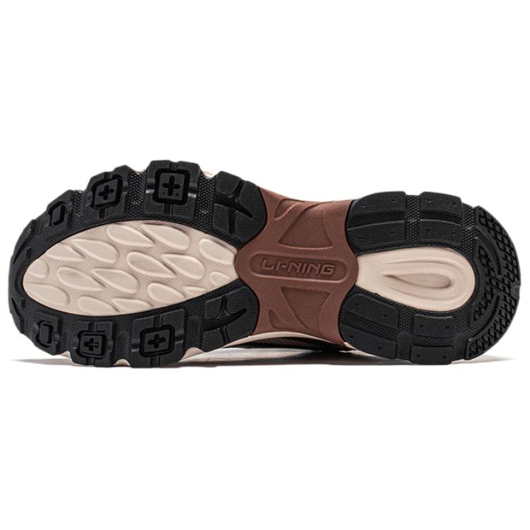 Li-Ning Classic Retro Breathable Height-Increasing Low-Top Casual Shoes Men sneakers Brown AGCU025-5